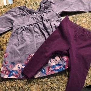 Tea Collection Baby girl top and leggings